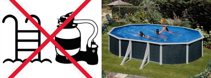 Piscinas Gre à Medida sem filtro nem escadas Piscinas Gre à Medida