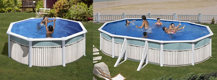 Piscinas Gre Capri Celosía, estilo fresco e luminoso Piscinas Gre Capri Celosia