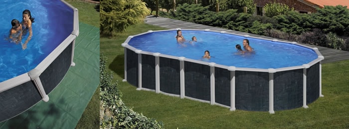 Piscinas Gre Creta, sem contrafortes ressalta o estilo Piscinas Gre Creta