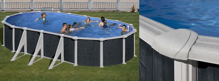 Piscinas Gre Java, decorada com efeito relevo Piscinas Gre Java