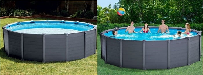 Piscinas Intex Graphite Grey Panel