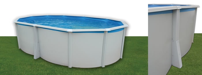 Piscinas Toi Ibiza, a piscina oval sem contrafortes laterais Piscinas Toi Ibiza