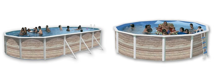Piscinas Toi Pinus, acabamento decorativo em madeira Piscinas Toi Pinus