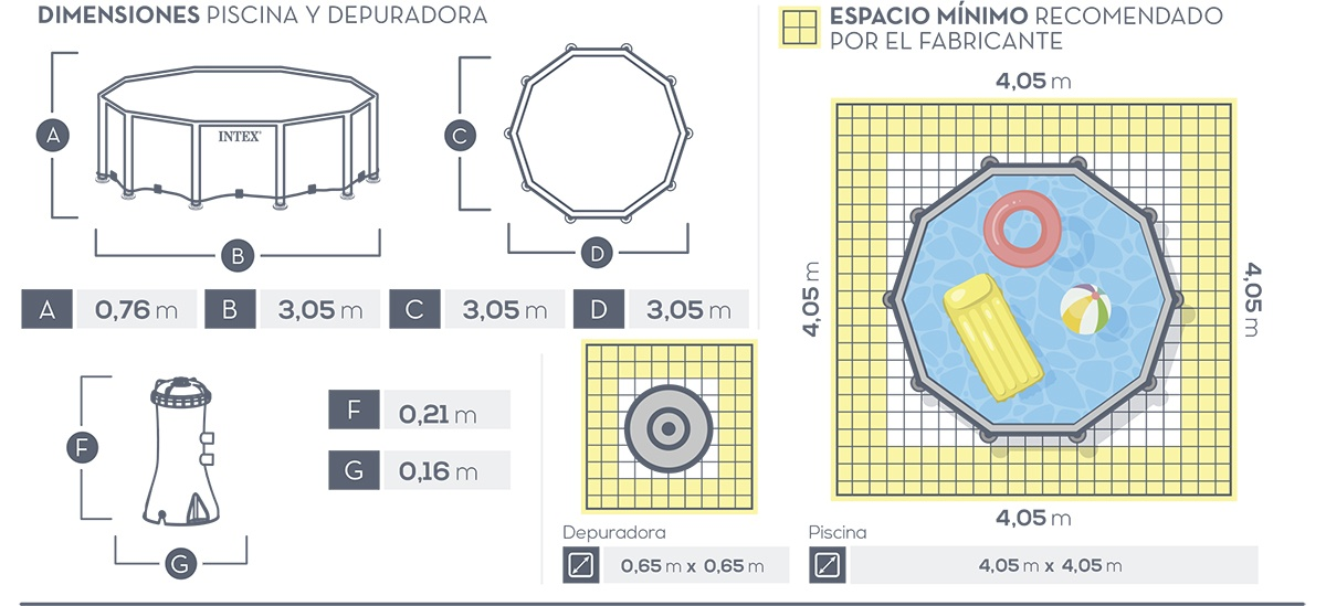 Piscina Intex Prisma Frame Redonda 305x76 cm 26702NP