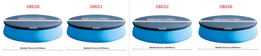 Coberturas Piscinas Easy Set Intex