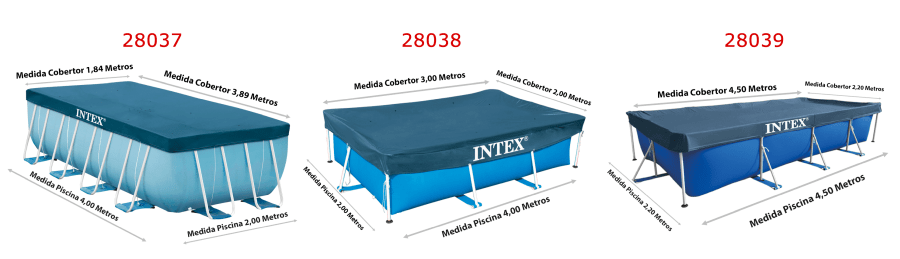 Coberturas Piscinas Retangulares Intex