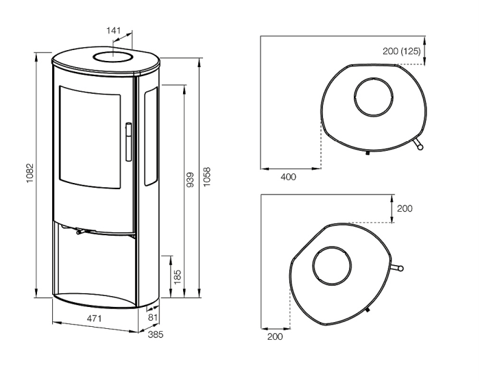 Salamandra a Lenha Lotus Mira