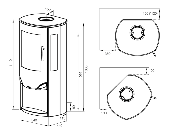 Salamandra a Lenha Lotus Prio