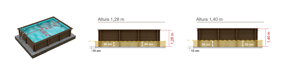 Piscina Naturalis Rectangular 467x324 cm