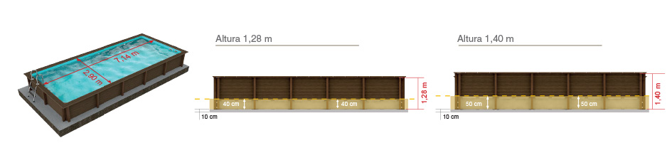 Piscina Naturalis Rectangular 750x324 cm