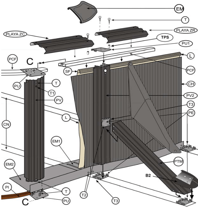 Peças de Reposição Piscinas Ovais Imitação Rattán com Postes de 120 cm