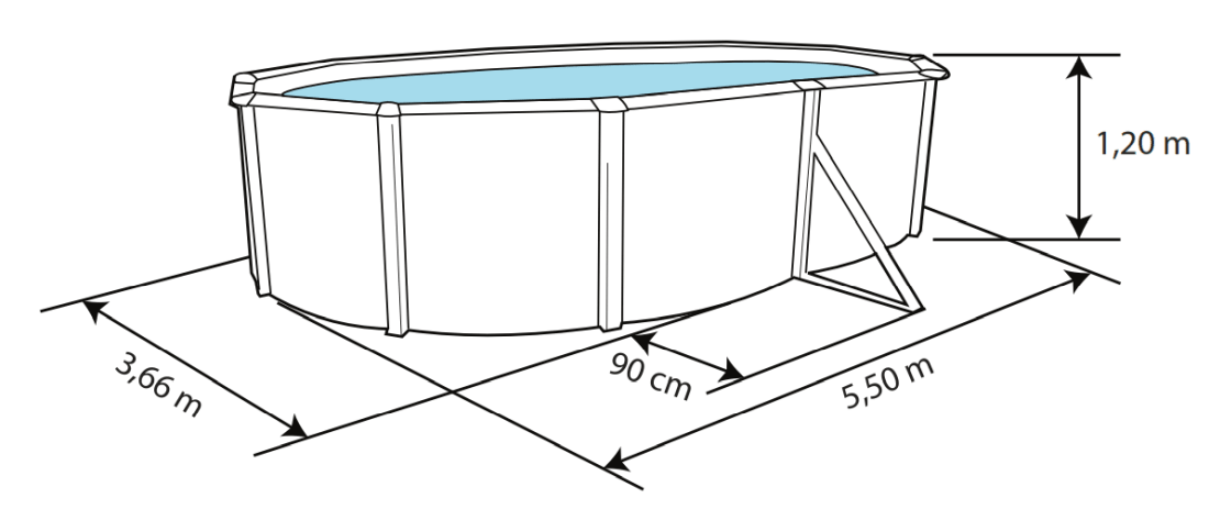 Piscina Toi Elegance 550x366x120 8427