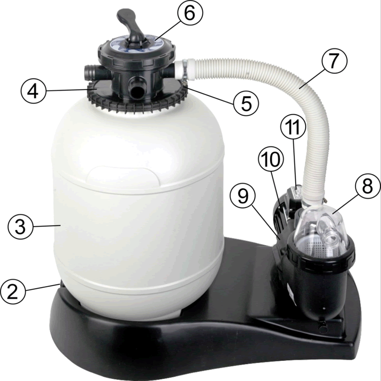 Reposições do Filtro de Areia Gre AR7051