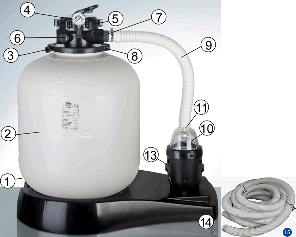 Reposições do Filtro de Areia Gre FA6080