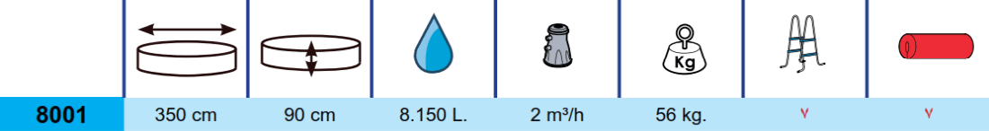 Piscina Toi Foam 350x90 8001