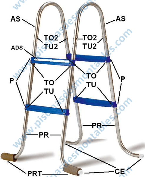 Peças de Reposição para Escada Galvanizada Toi 4839