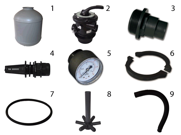 Peças de Reposição para Filtro de Areia Toi 6 m3/h 4910